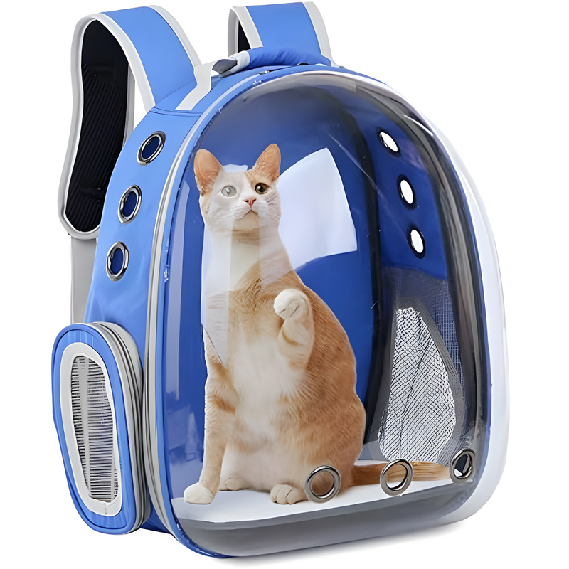 Mochila Pet Para Transporte De Cães E Gatos Visão Panorâmica