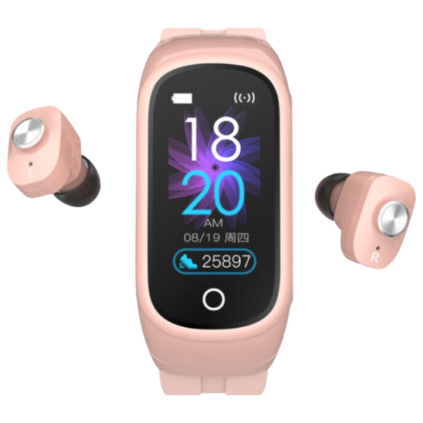 Smartwatch Relógio inteligente Fone Bluetooth 2 em 1 N8 (ROSA)