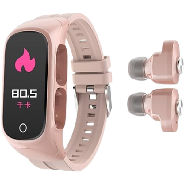 Smartwatch Relógio inteligente Fone Bluetooth 2 em 1 N8 (ROSA)