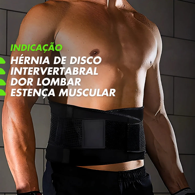 Cinta Corretor De Lombar Coluna Abdominal Masculina Terapia M