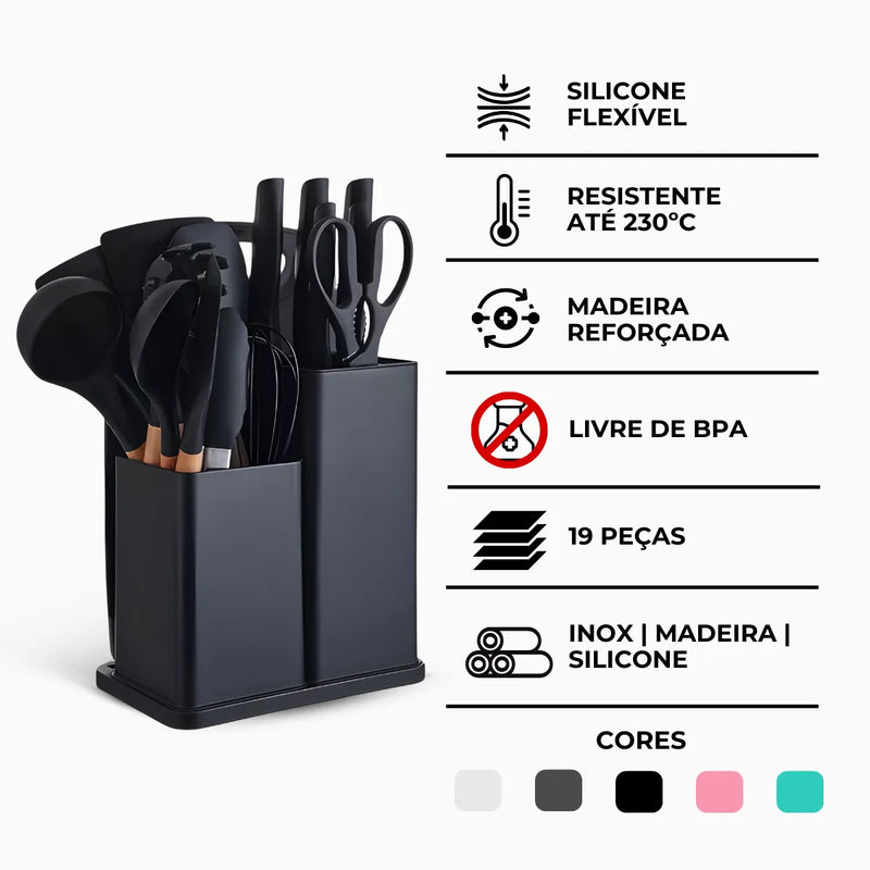 Kit Utensílios de Cozinha Jogo CPeçasompleto 19