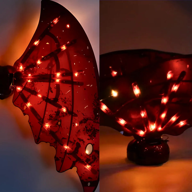 Fantasia de Asas para festas com Led e Música modelo Dragão