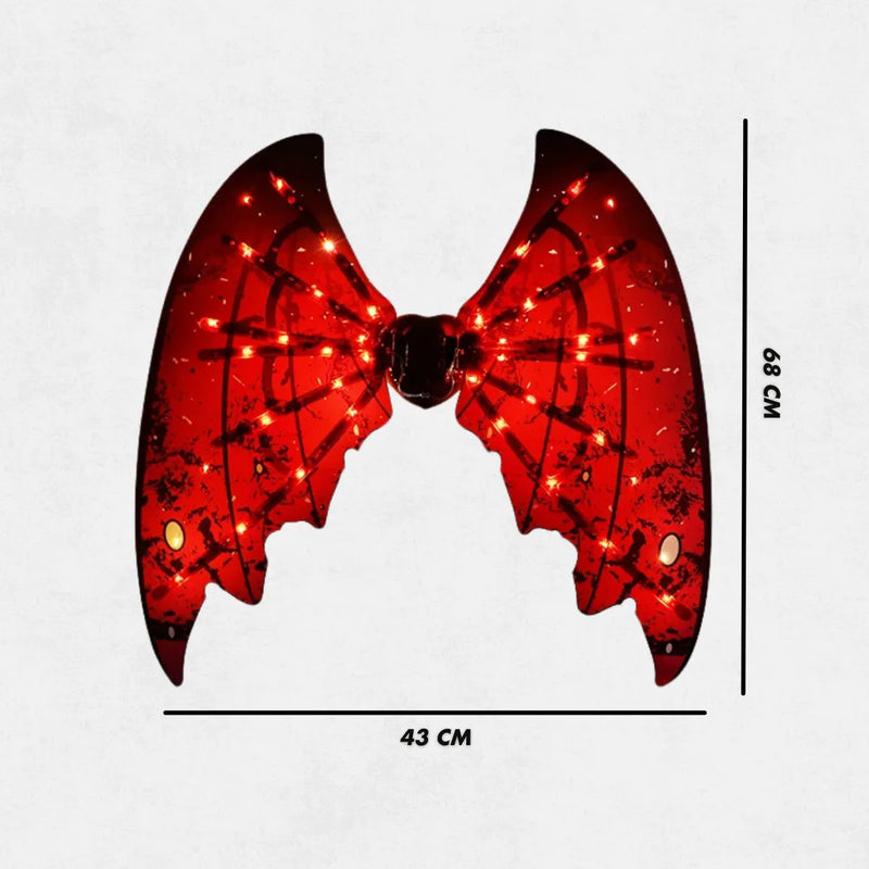 Fantasia de Asas para festas com Led e Música modelo Dragão