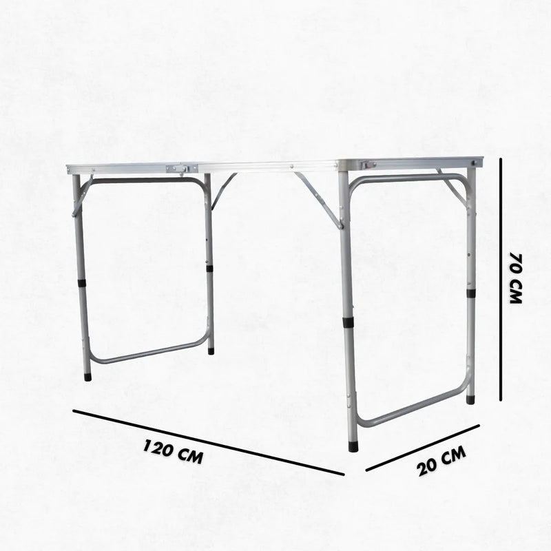Mesa Dobrável Com Maleta Em Alumínio
