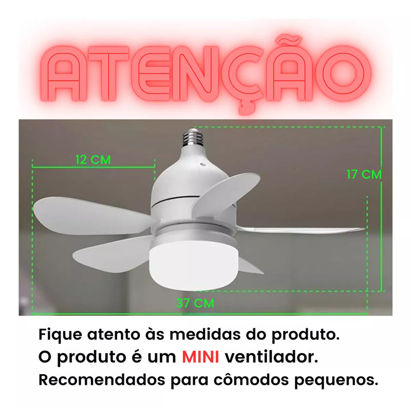 Mini Ventilador de teto de led Super silencioso 30W