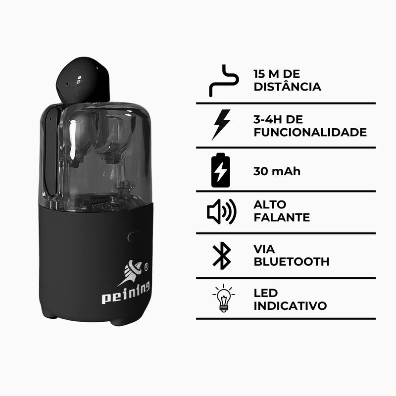 Fone de Ouvido e Caixa de Som Alto Falante Bluetooth Sem Fio