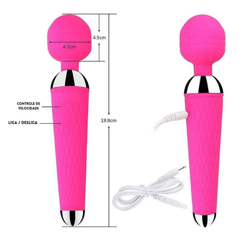 Vibrador Feminino Clitoriano com 16 modos de vibração